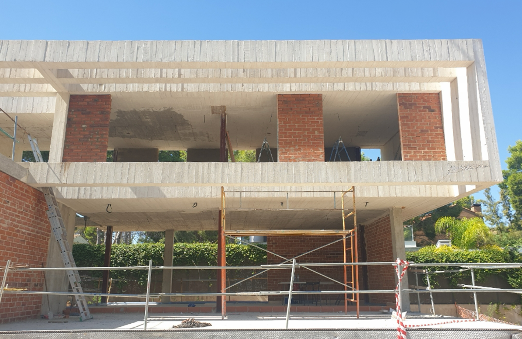 Obra en proceso ejecutada por la constructora AT4 en Valencia