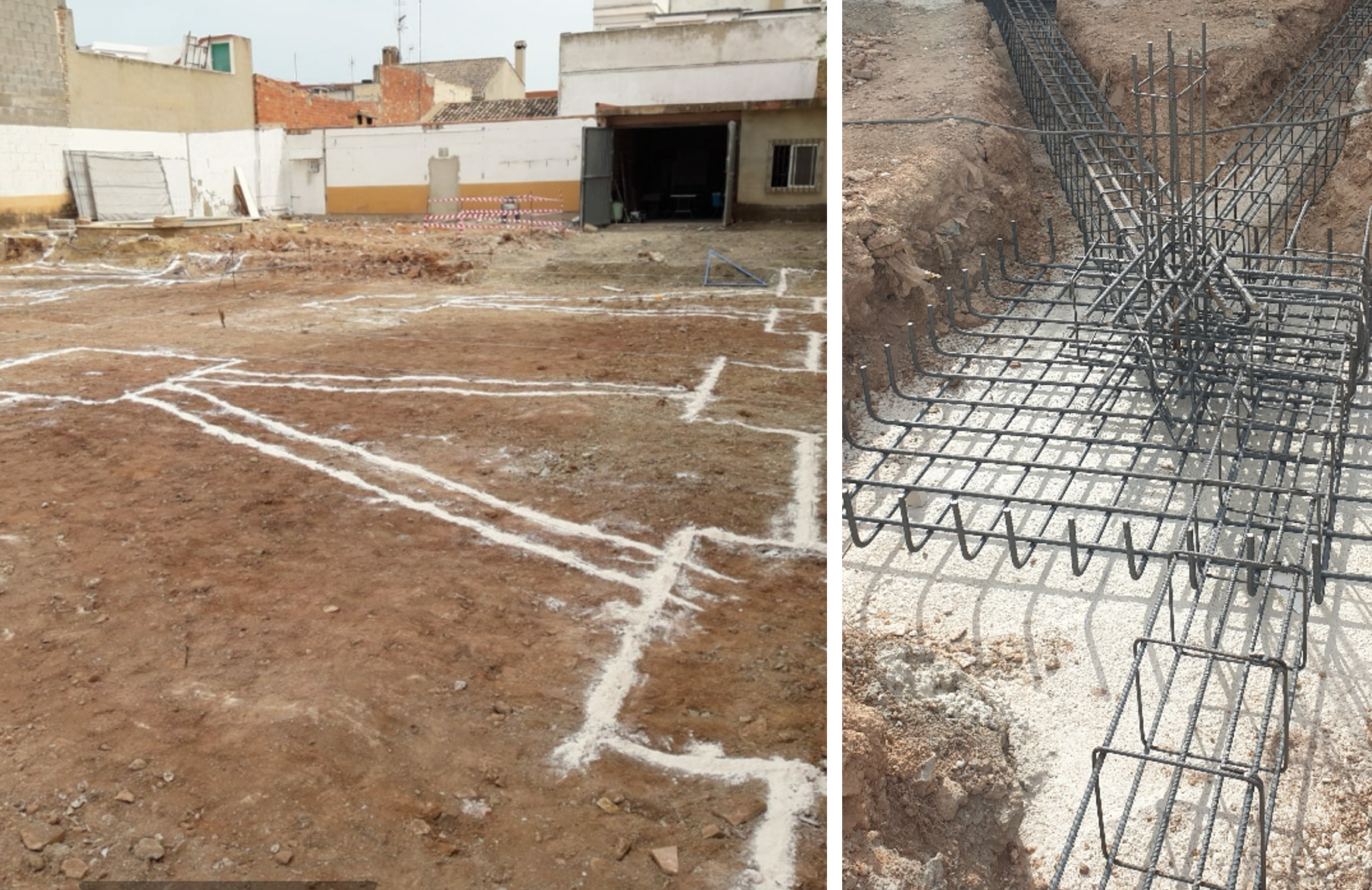 Obra en proceso ejecutada por la constructora AT4 en Valencia